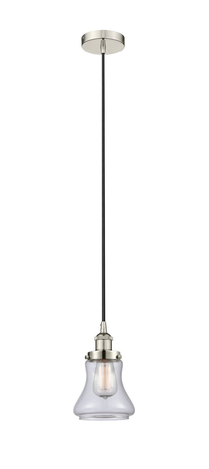 Innovations 616-1PH-PN-G192 One Light Mini Pendant, Polished Nickel