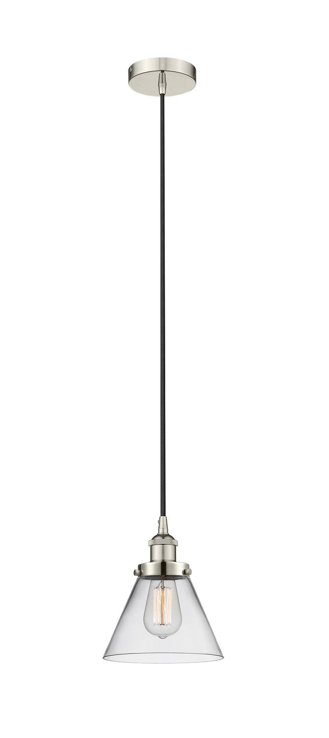 Innovations 616-1PH-PN-G42 One Light Mini Pendant, Polished Nickel