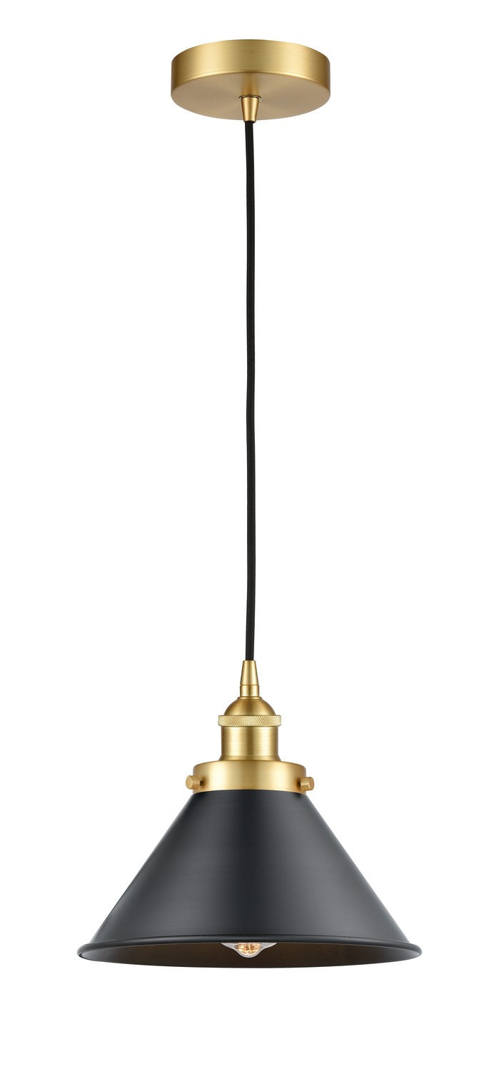 Innovations 616-1PH-SG-M10-BK One Light Mini Pendant, Satin Gold