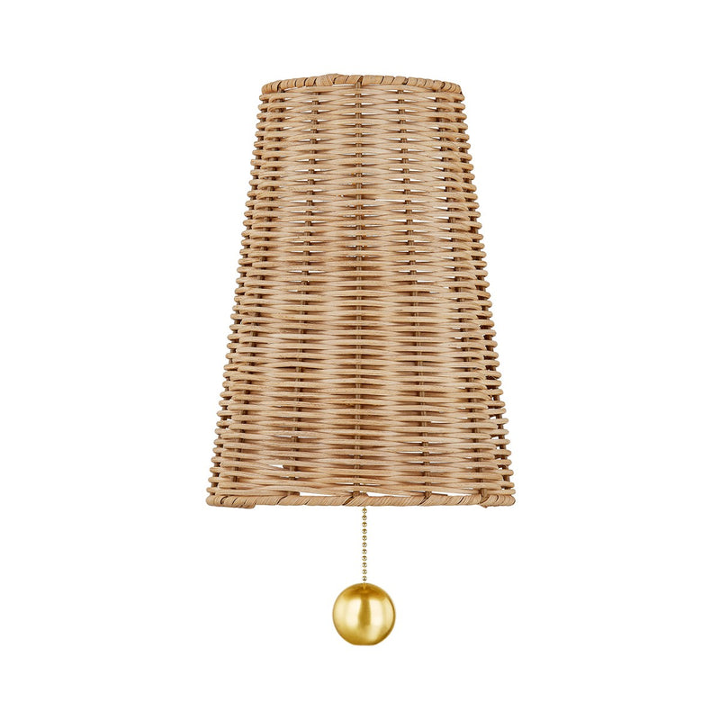 Mitzi H857101-AGB One Light Wall Sconce, Aged Brass