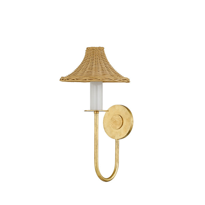 Mitzi H868101-VGL One Light Wall Sconce, Vintage Gold Leaf