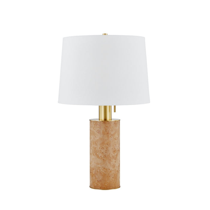 Mitzi HL853201-AGB One Light Table Lamp, Aged Brass