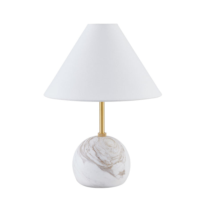 Mitzi HL864201-AGB One Light Table Lamp, Aged Brass