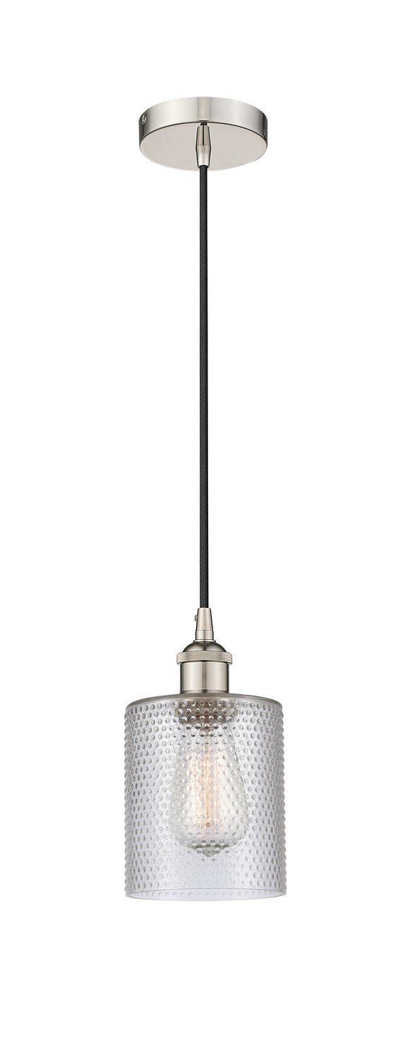 Innovations 616-1P-PN-G112 One Light Mini Pendant, Polished Nickel