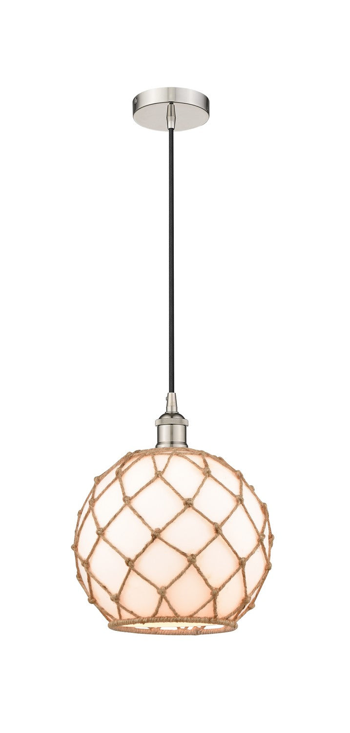 Innovations 616-1P-PN-G121-10RB One Light Mini Pendant, Polished Nickel