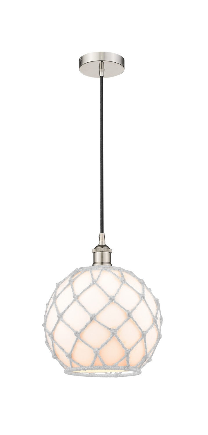 Innovations 616-1P-PN-G121-10RW One Light Mini Pendant, Polished Nickel