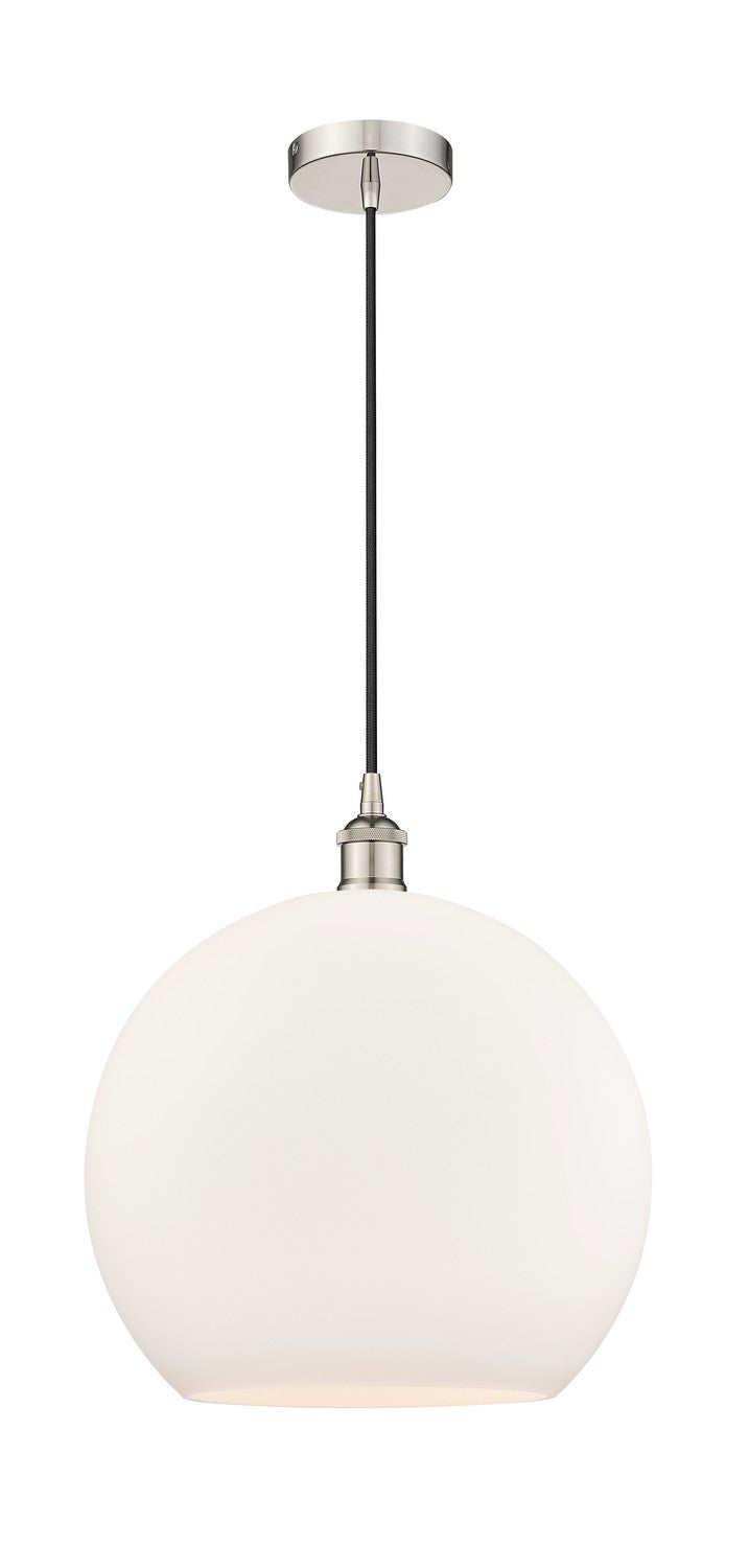 Innovations 616-1P-PN-G121-14 One Light Pendant, Polished Nickel