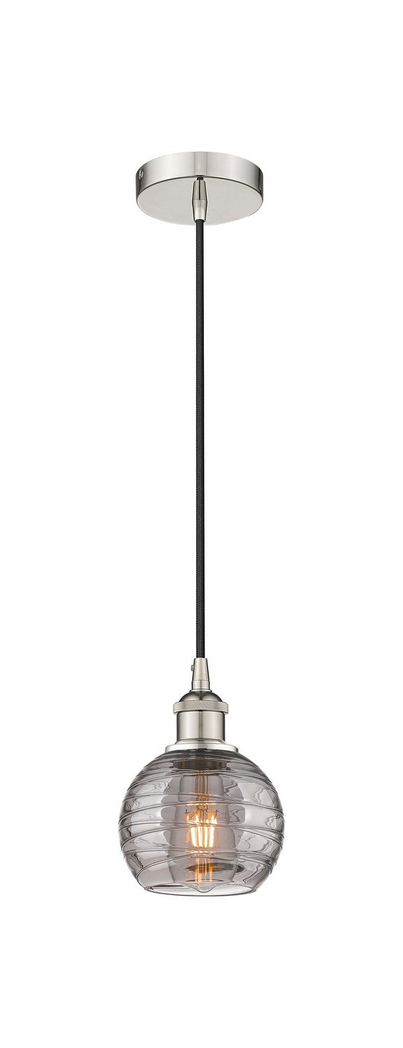 Innovations 616-1P-PN-G1213-6SM One Light Mini Pendant, Polished Nickel