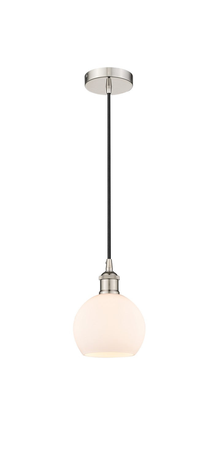Innovations 616-1P-PN-G121-6 One Light Mini Pendant, Polished Nickel
