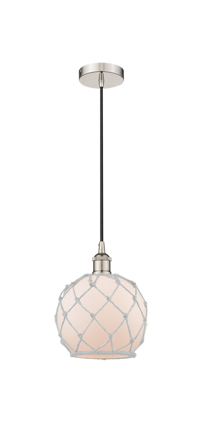 Innovations 616-1P-PN-G121-8RW One Light Mini Pendant, Polished Nickel