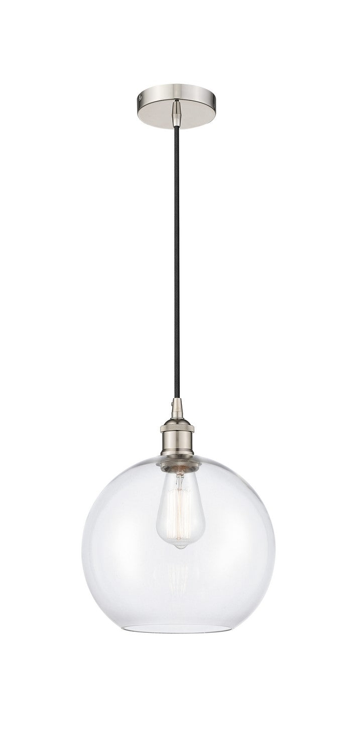 Innovations 616-1P-PN-G122-10 One Light Mini Pendant, Polished Nickel