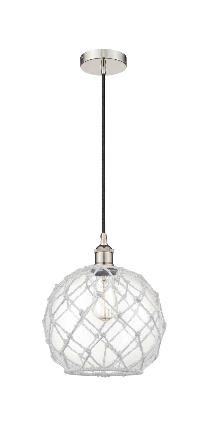 Innovations 616-1P-PN-G122-10RW One Light Mini Pendant, Polished Nickel