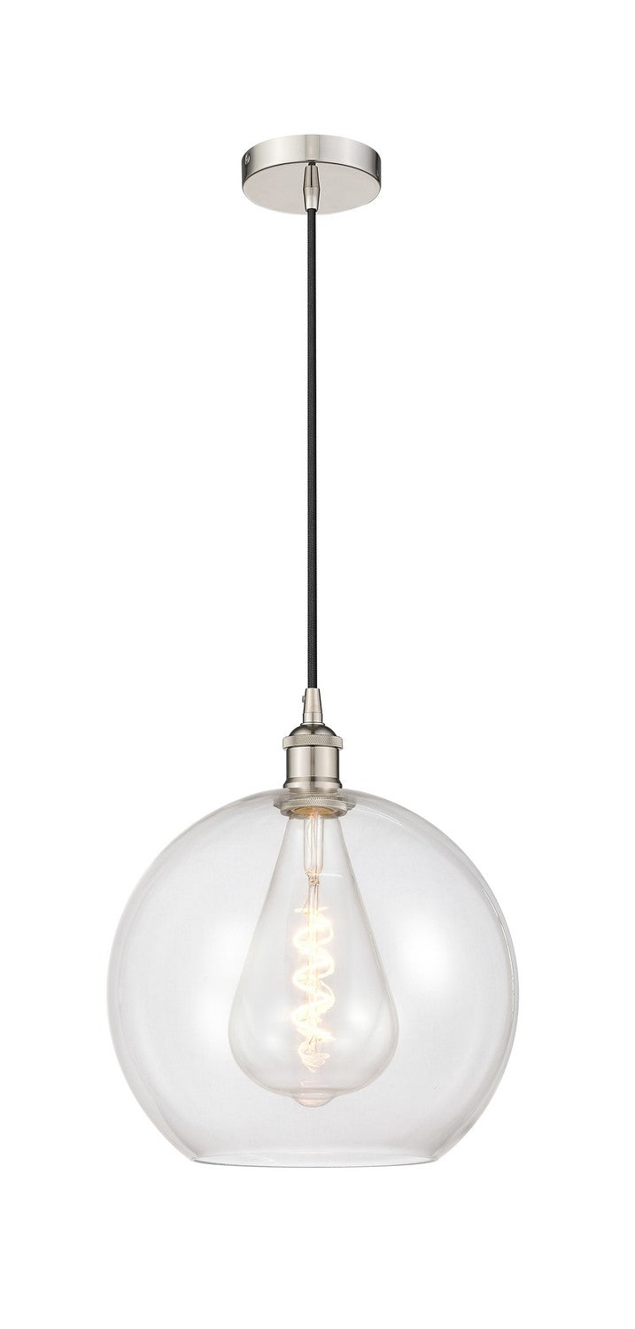 Innovations 616-1P-PN-G122-12 One Light Mini Pendant, Polished Nickel