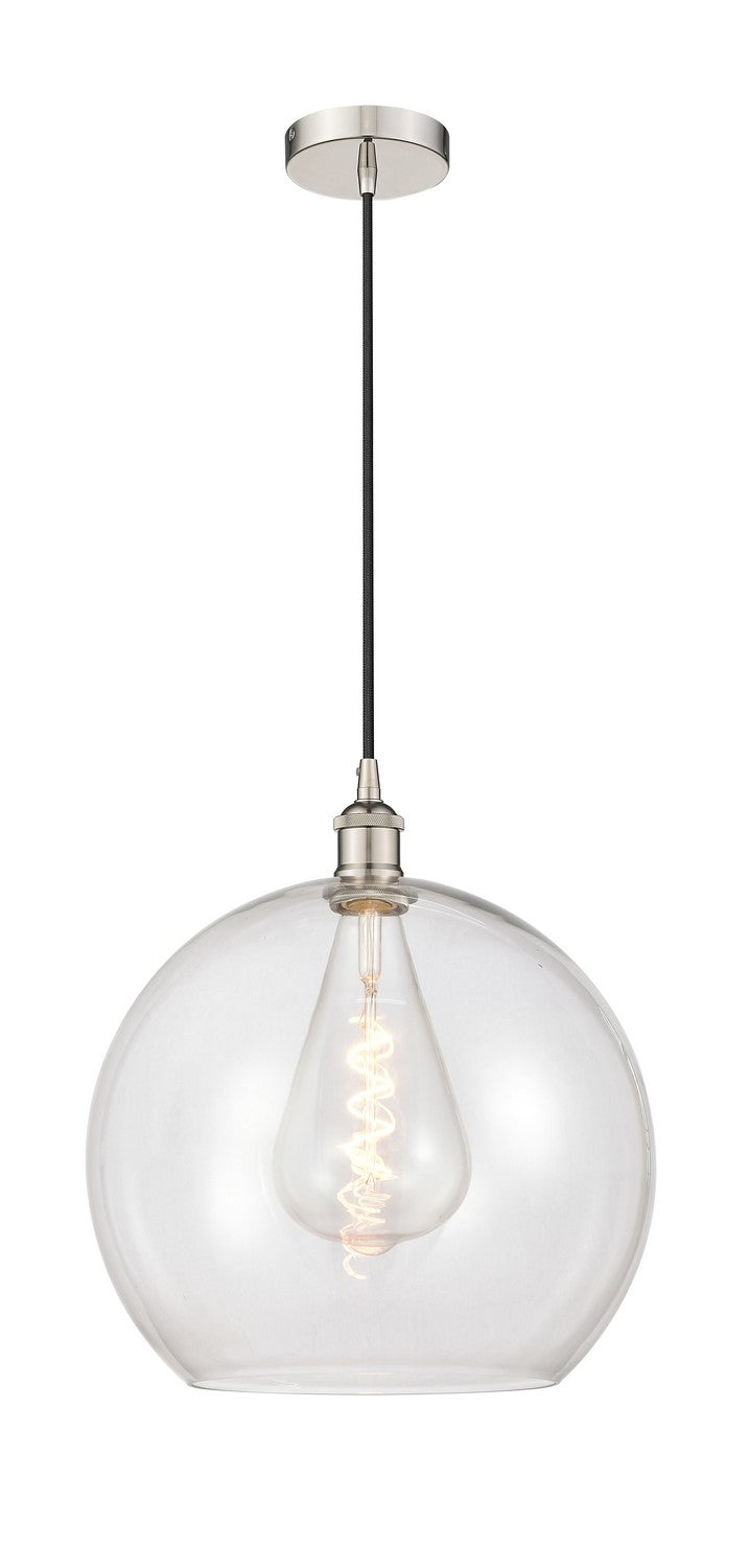 Innovations 616-1P-PN-G122-14 One Light Pendant, Polished Nickel