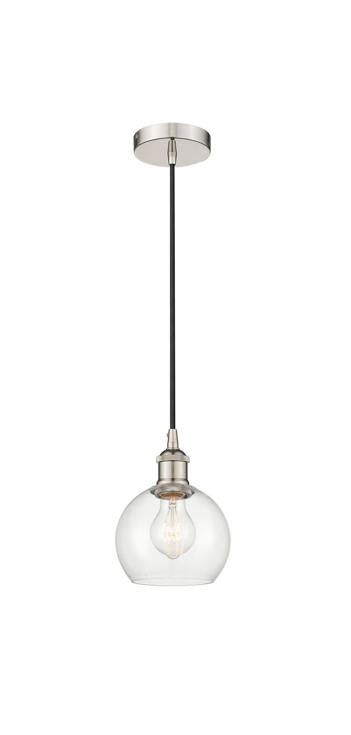 Innovations 616-1P-PN-G122-6 One Light Mini Pendant, Polished Nickel