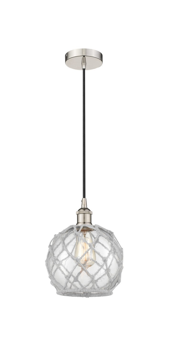 Innovations 616-1P-PN-G122-8RW One Light Mini Pendant, Polished Nickel