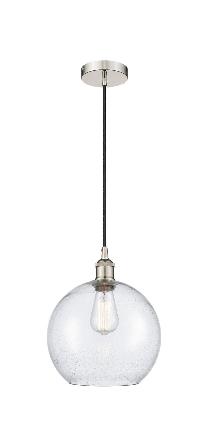 Innovations 616-1P-PN-G124-10 One Light Mini Pendant, Polished Nickel