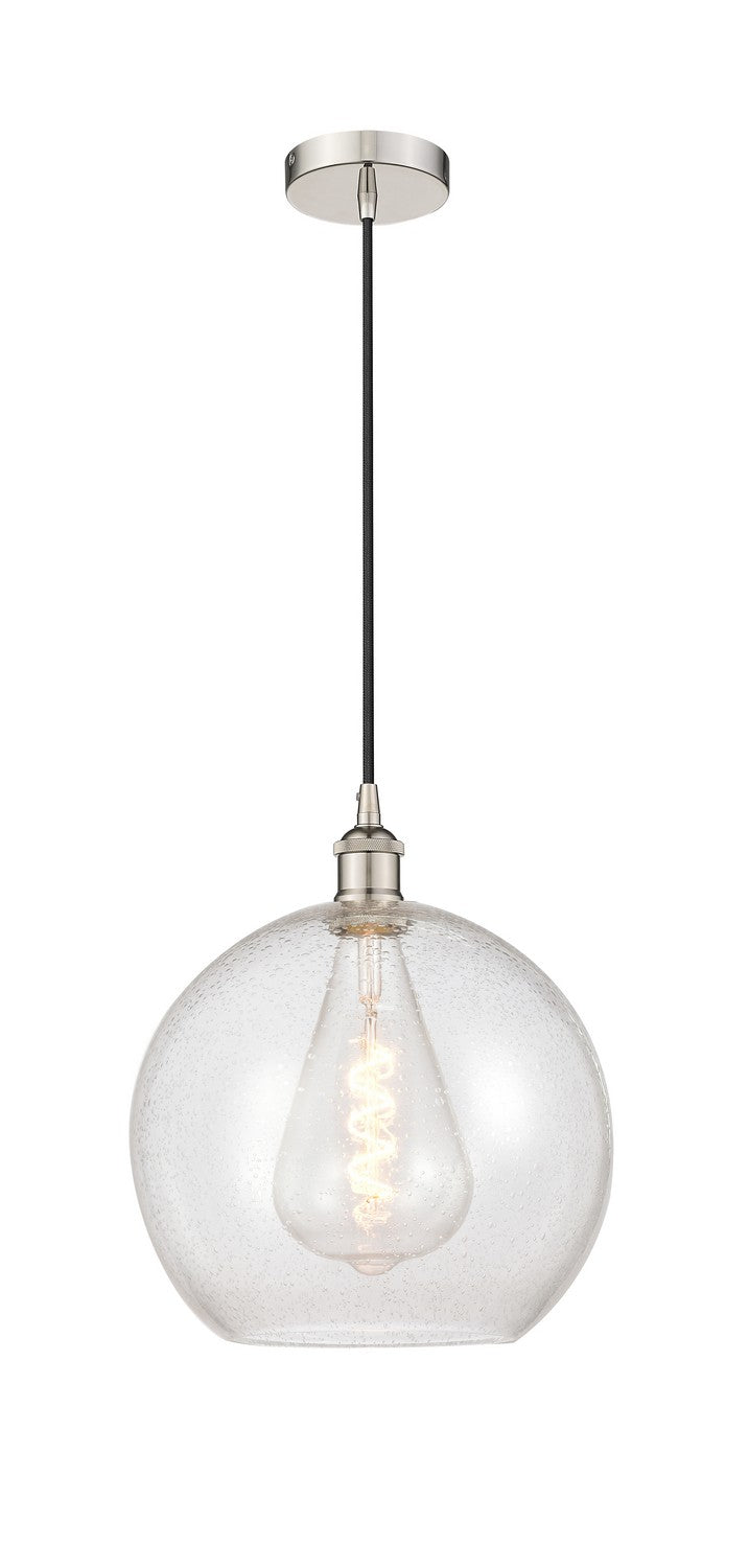 Innovations 616-1P-PN-G124-12 One Light Mini Pendant, Polished Nickel