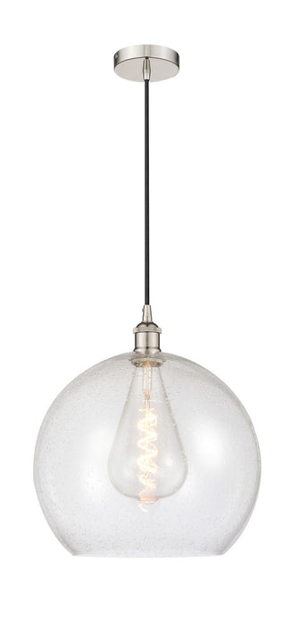 Innovations 616-1P-PN-G124-14 One Light Pendant, Polished Nickel