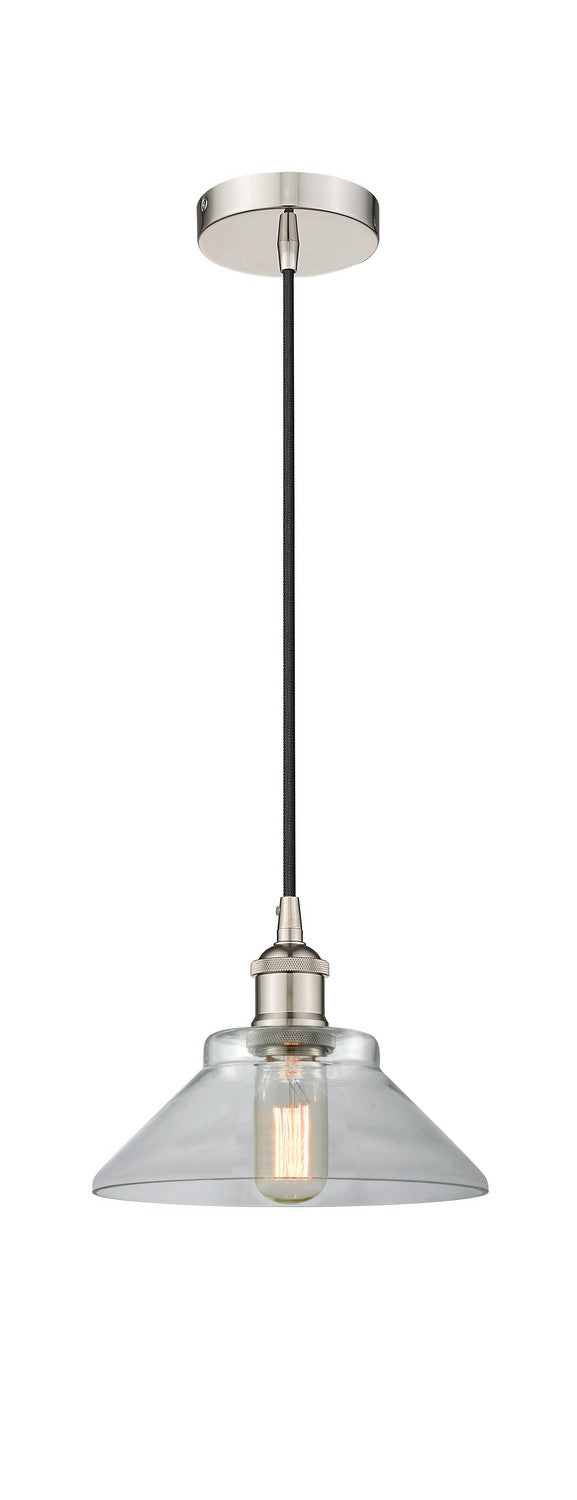 Innovations 616-1P-PN-G132 One Light Mini Pendant, Polished Nickel