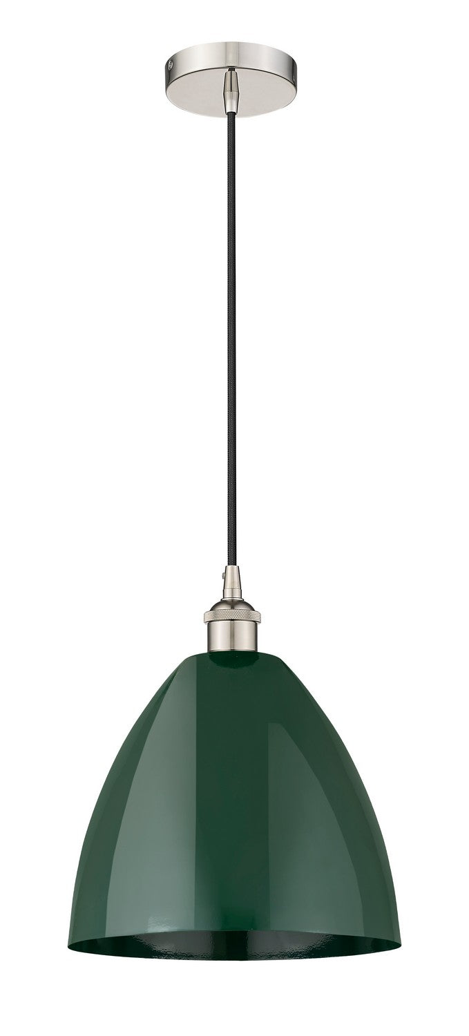 Innovations 616-1P-PN-MBD-12-GR One Light Mini Pendant, Polished Nickel