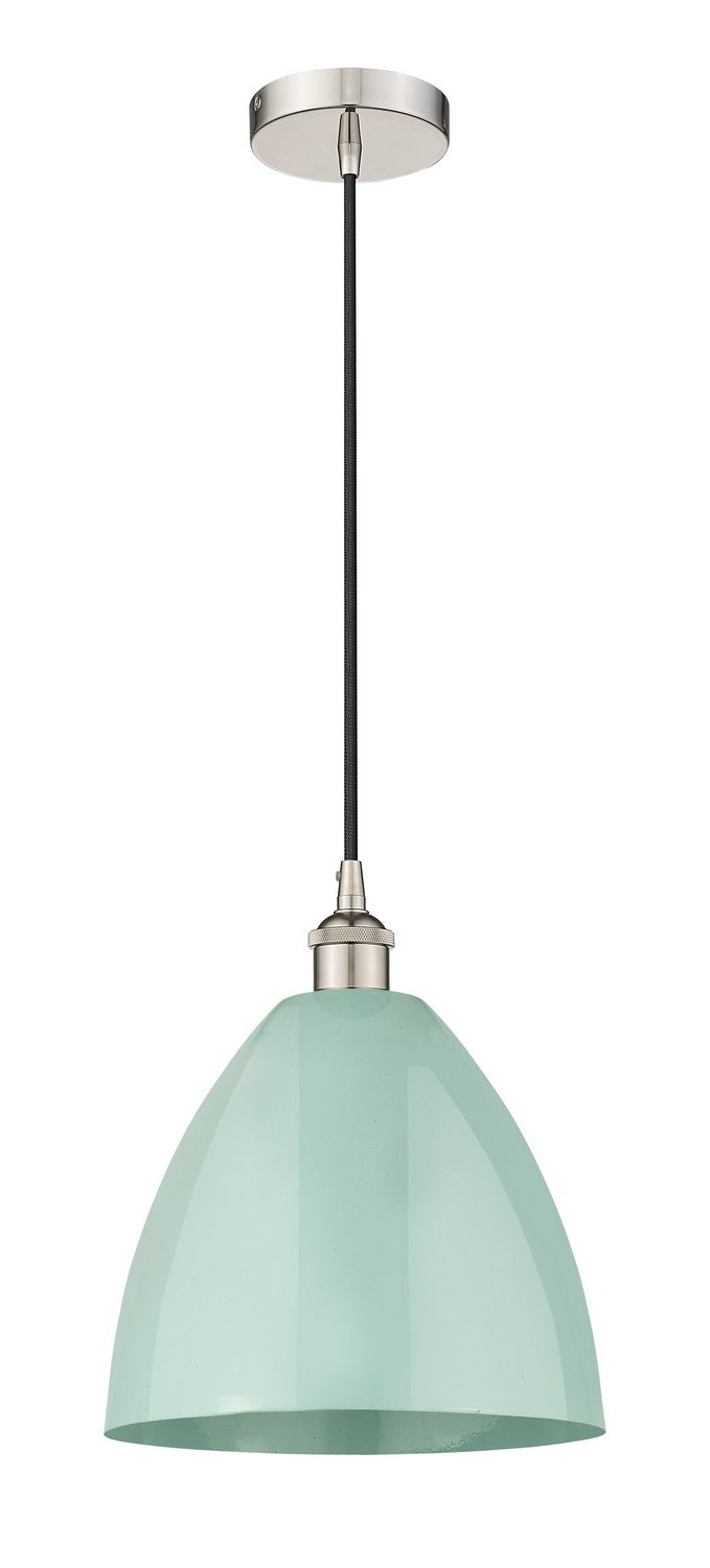 Innovations 616-1P-PN-MBD-12-SF One Light Mini Pendant, Polished Nickel