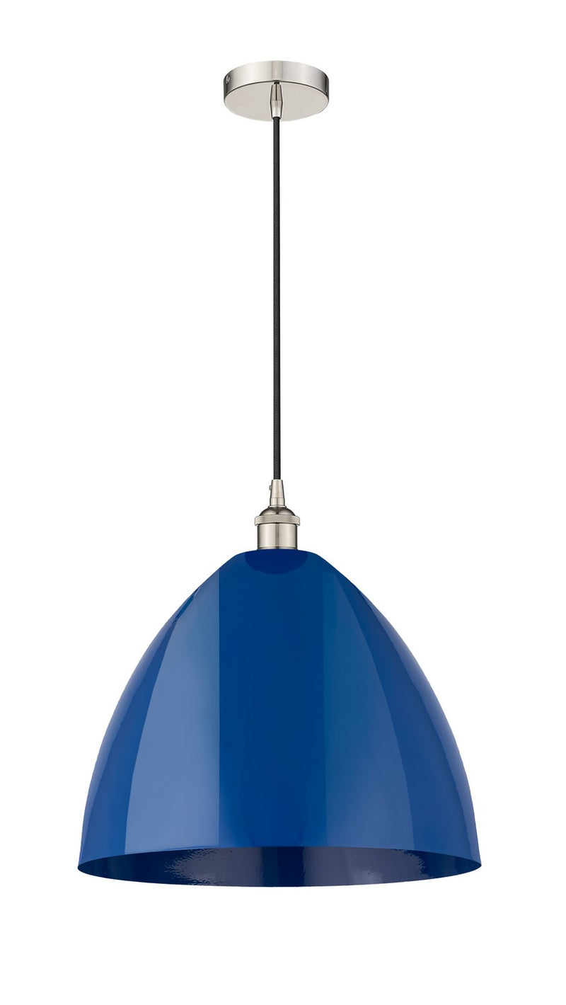 Innovations 616-1P-PN-MBD-16-BL One Light Mini Pendant, Polished Nickel
