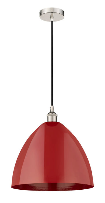 Innovations 616-1P-PN-MBD-16-RD One Light Mini Pendant, Polished Nickel