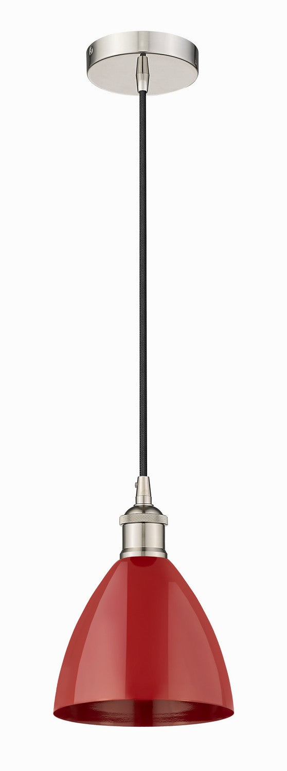 Innovations 616-1P-PN-MBD-75-RD One Light Mini Pendant, Polished Nickel