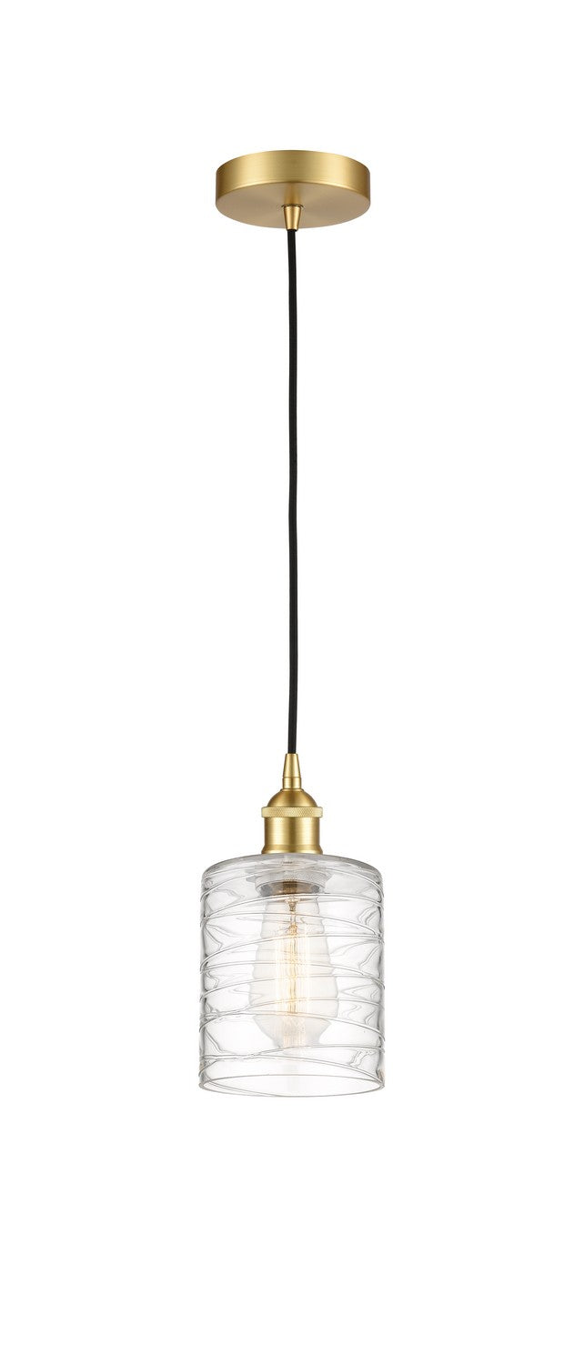 Innovations 616-1P-SG-G1113 One Light Mini Pendant, Satin Gold