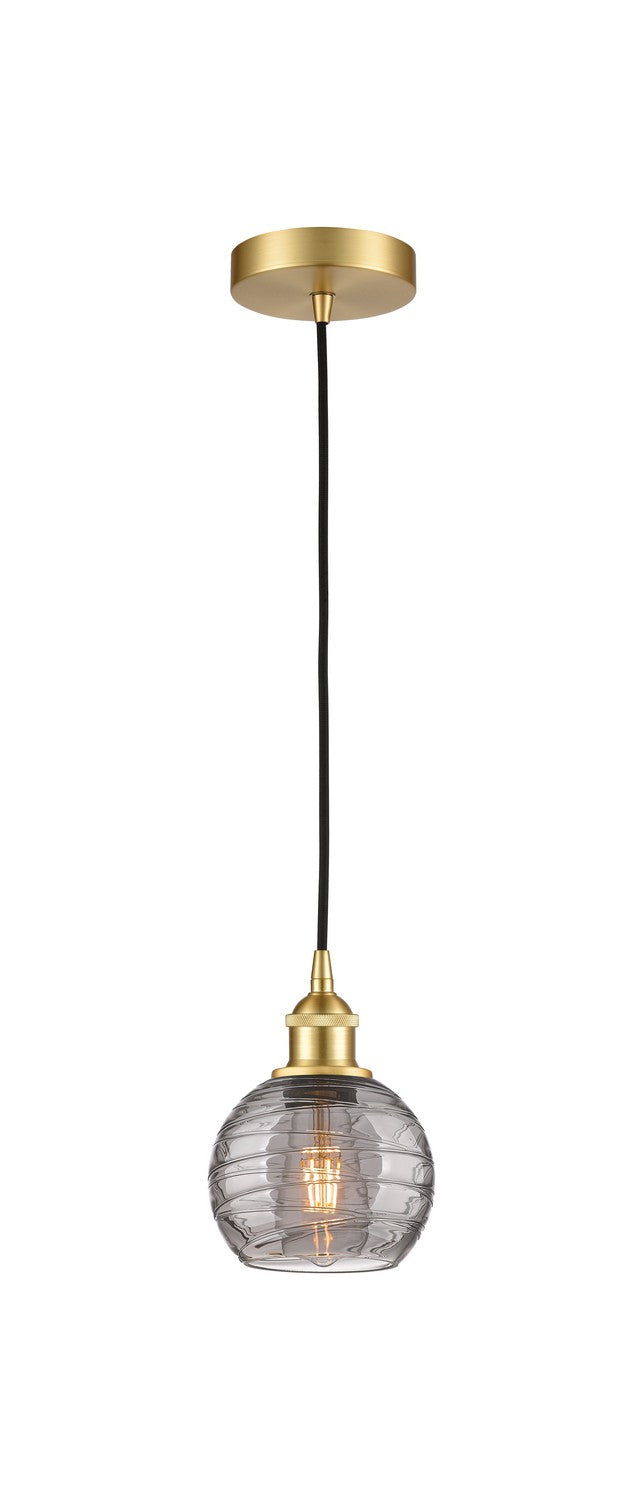Innovations 616-1P-SG-G1213-6SM One Light Mini Pendant, Satin Gold