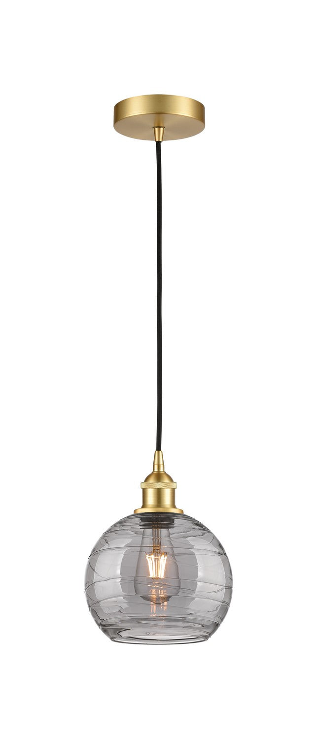 Innovations 616-1P-SG-G1213-8SM One Light Mini Pendant, Satin Gold