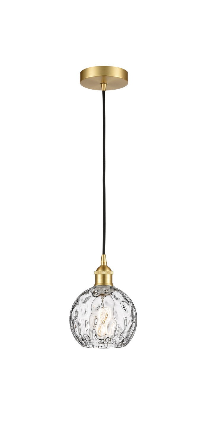 Innovations 616-1P-SG-G1215-6 One Light Mini Pendant, Satin Gold
