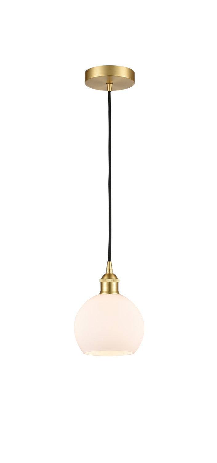Innovations 616-1P-SG-G121-6 One Light Mini Pendant, Satin Gold