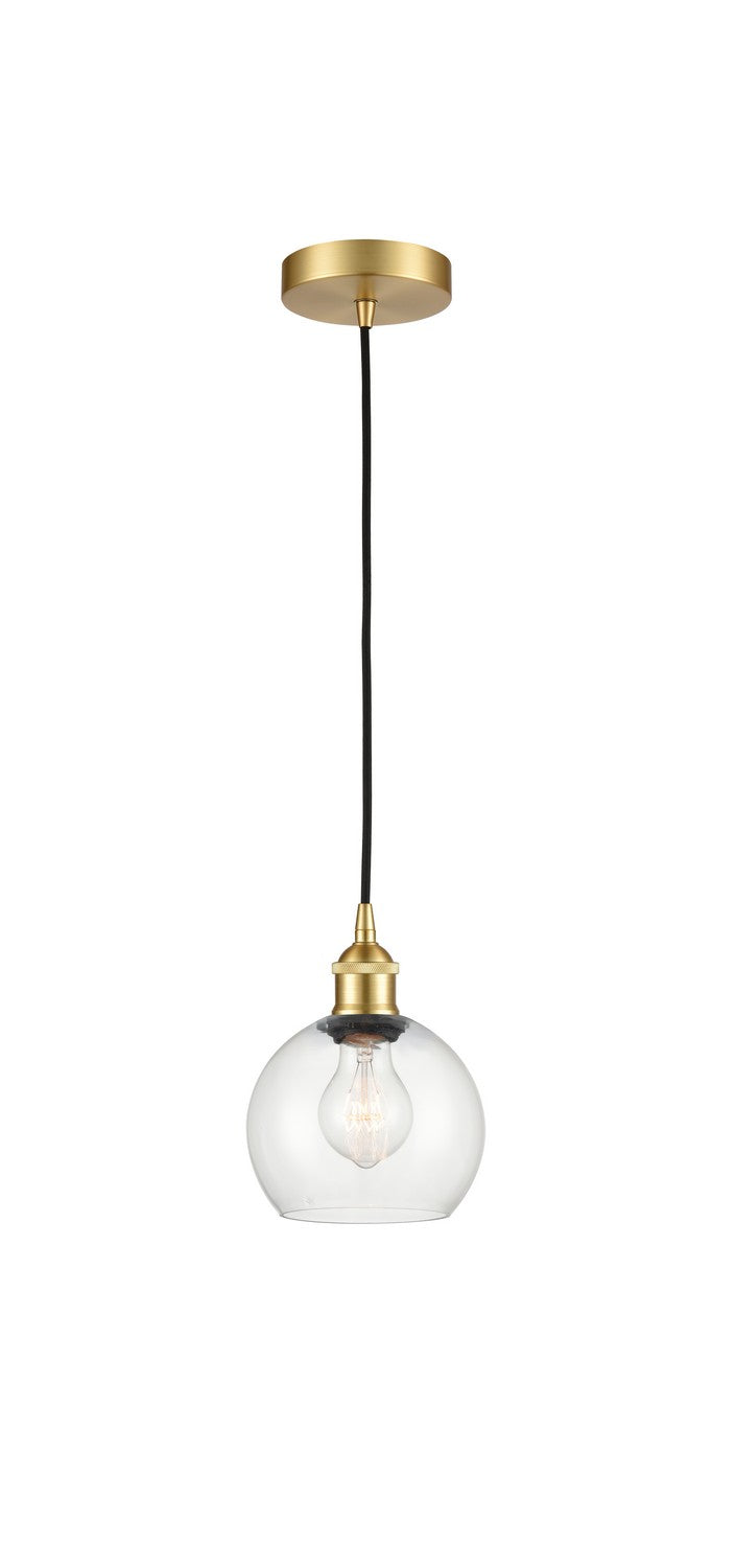 Innovations 616-1P-SG-G122-6 One Light Mini Pendant, Satin Gold