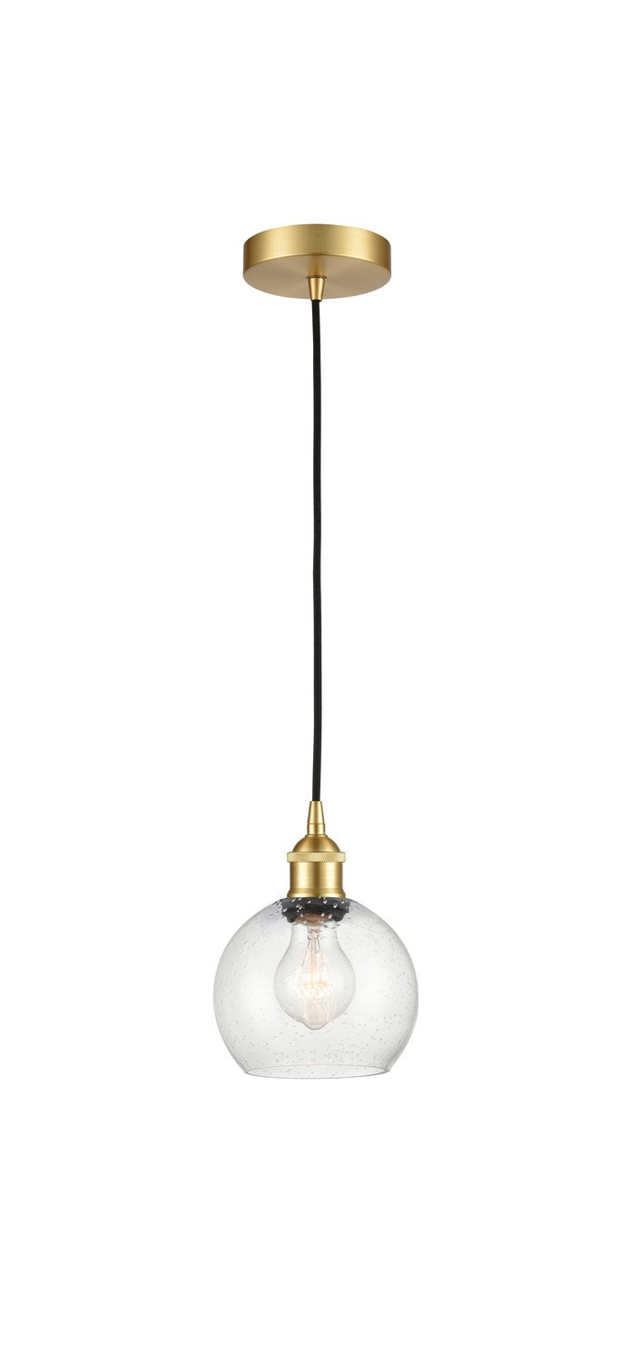 Innovations 616-1P-SG-G124-6 One Light Mini Pendant, Satin Gold