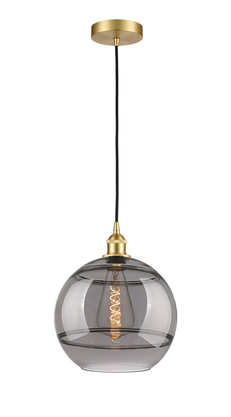 Innovations 616-1P-SG-G556-12SM One Light Mini Pendant, Satin Gold