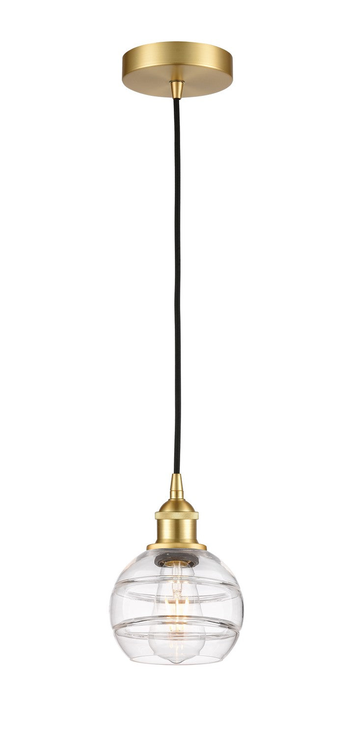 Innovations 616-1P-SG-G556-6CL One Light Mini Pendant, Satin Gold