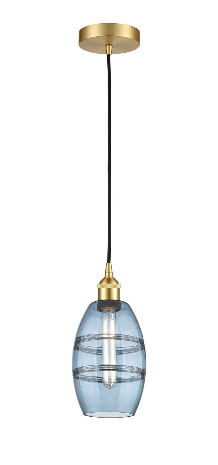 Innovations 616-1P-SG-G557-6BL One Light Mini Pendant, Satin Gold