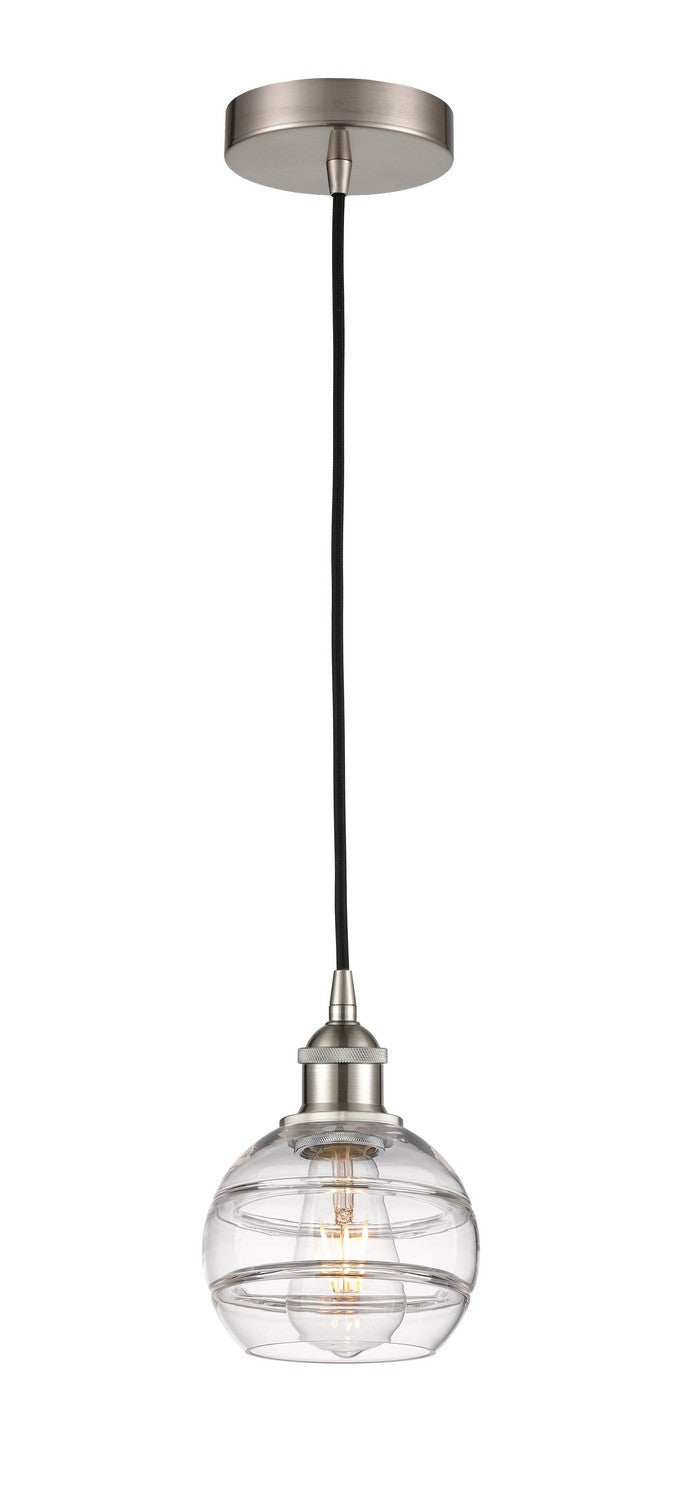 Innovations 616-1P-SN-G556-6CL One Light Mini Pendant, Brushed Satin Nickel