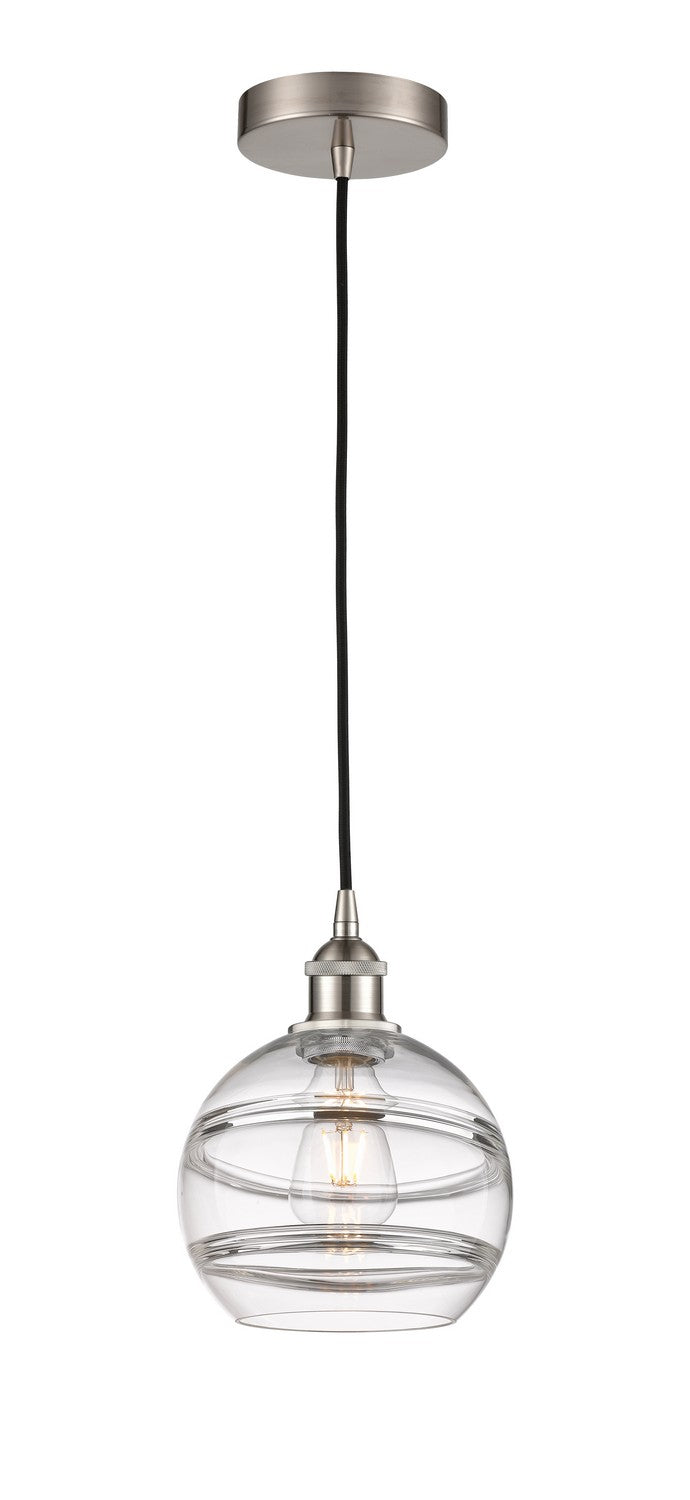 Innovations 616-1P-SN-G556-8CL One Light Mini Pendant, Brushed Satin Nickel