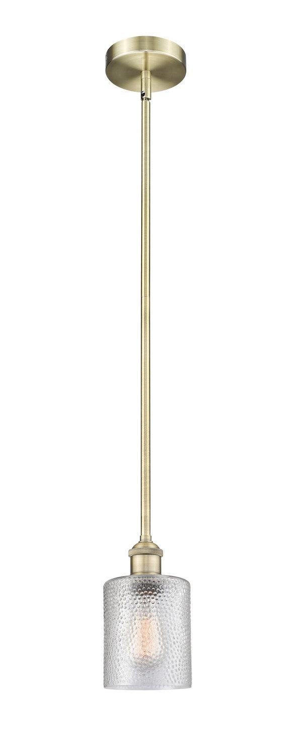 Innovations 616-1S-AB-G112 One Light Mini Pendant, Antique Brass