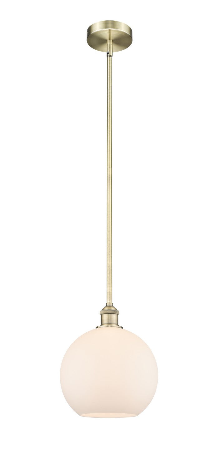 Innovations 616-1S-AB-G121-10 One Light Mini Pendant, Antique Brass