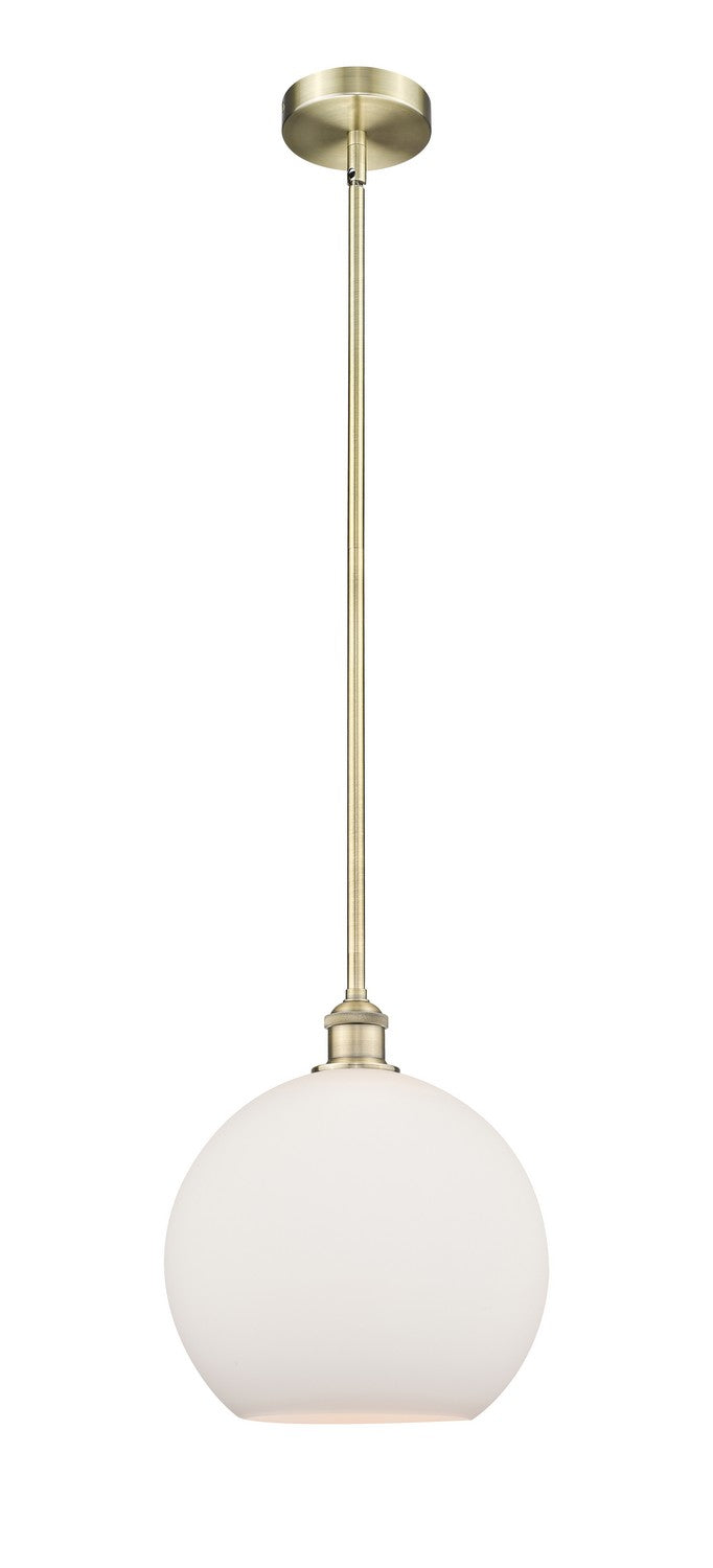 Innovations 616-1S-AB-G121-12 One Light Mini Pendant, Antique Brass