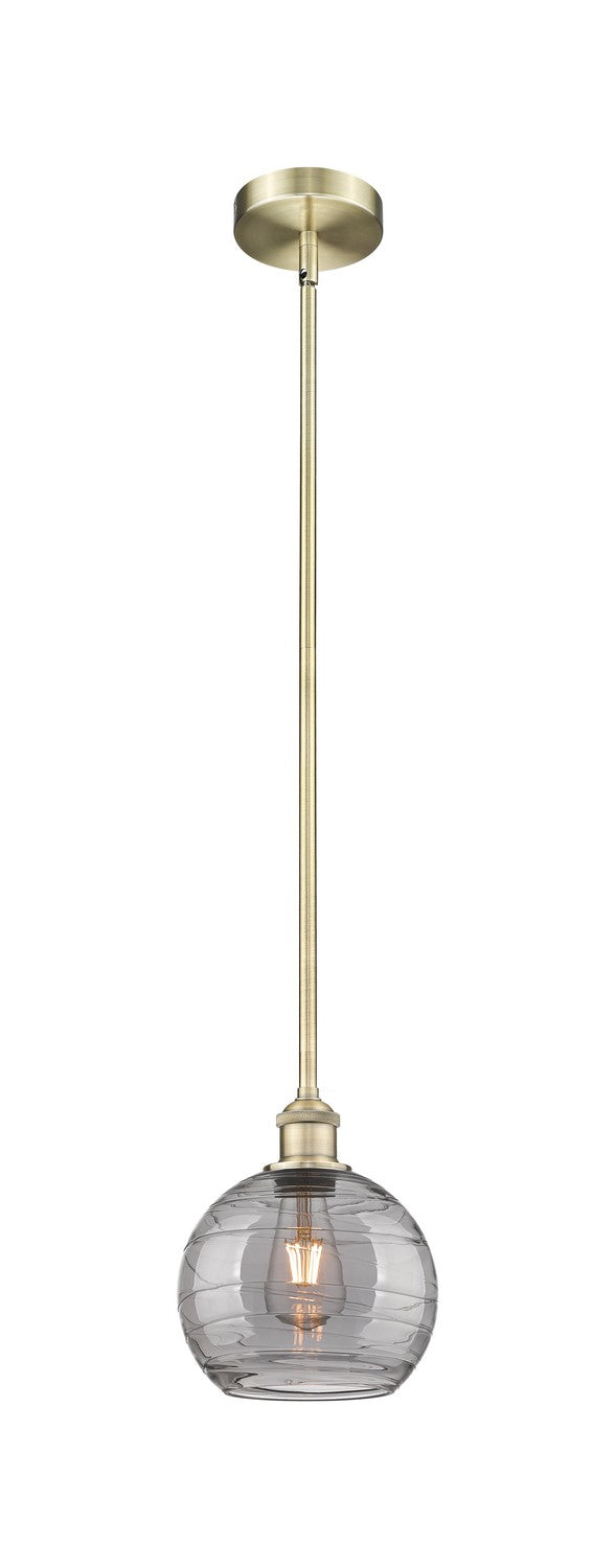Innovations 616-1S-AB-G1213-8SM One Light Mini Pendant, Antique Brass