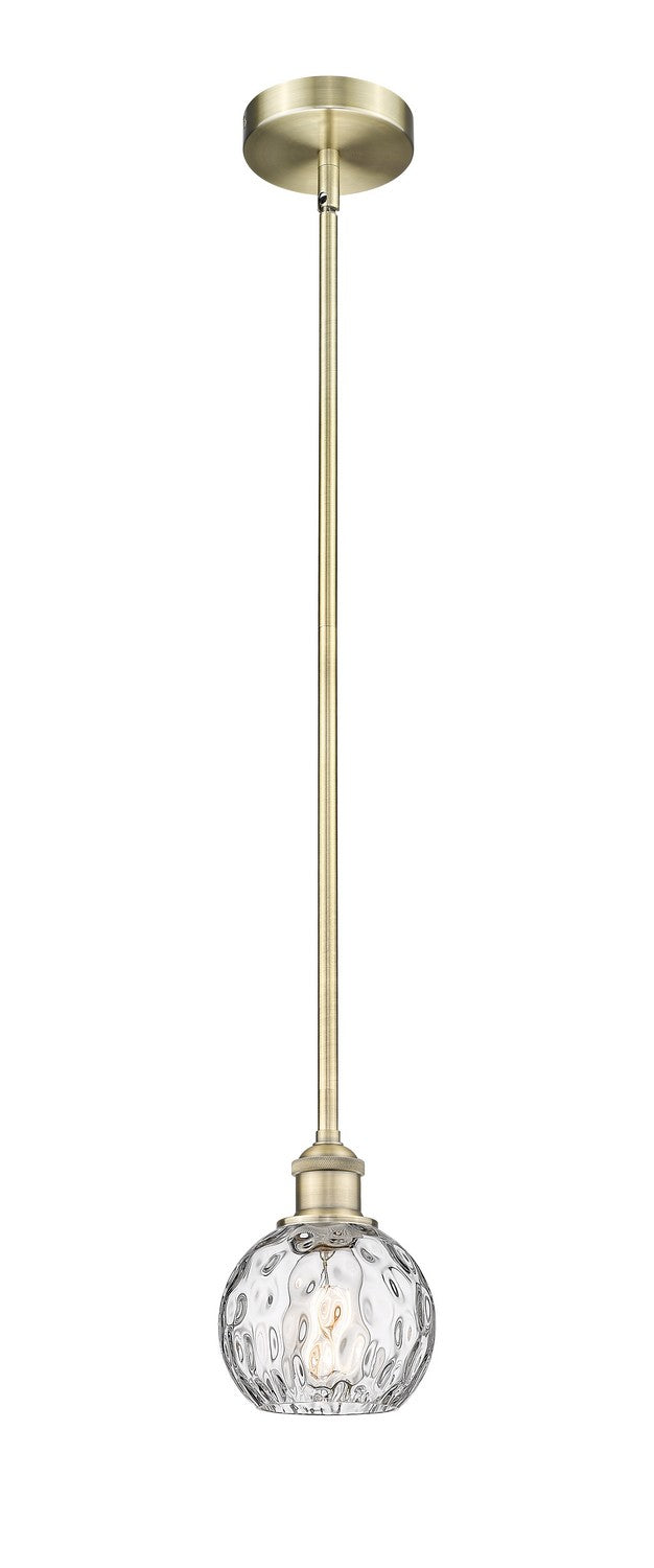 Innovations 616-1S-AB-G1215-6 One Light Mini Pendant, Antique Brass