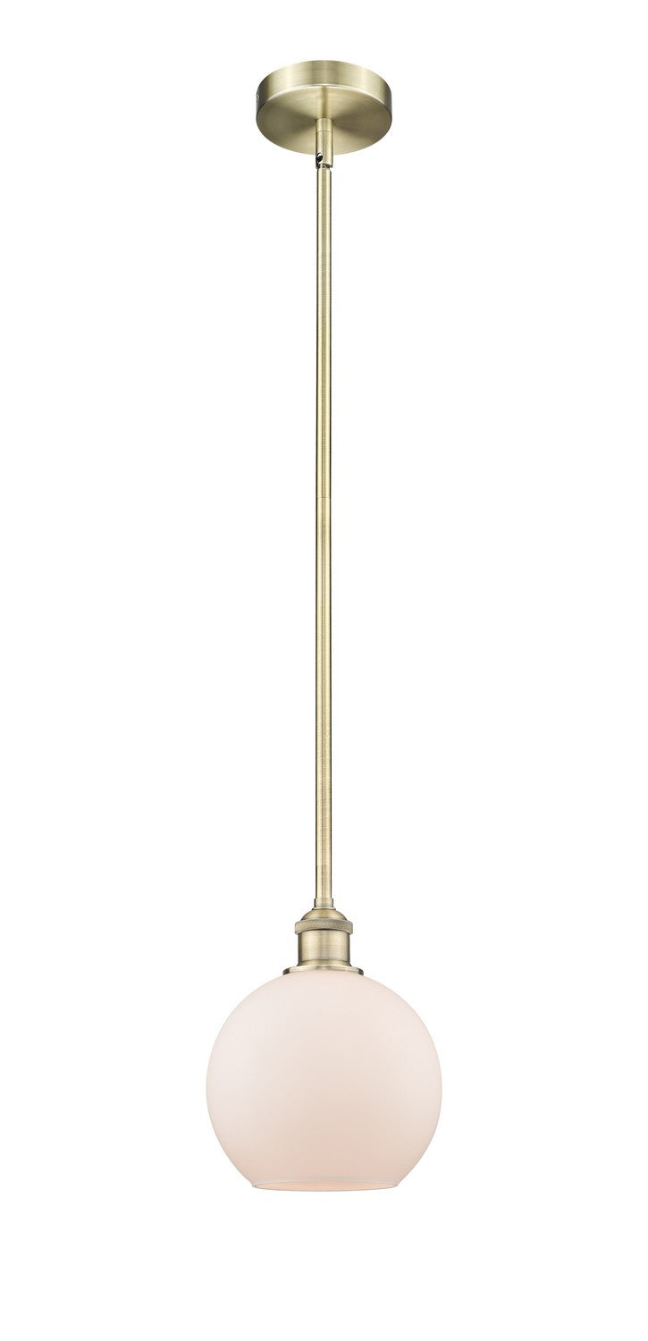 Innovations 616-1S-AB-G121-8 One Light Mini Pendant, Antique Brass