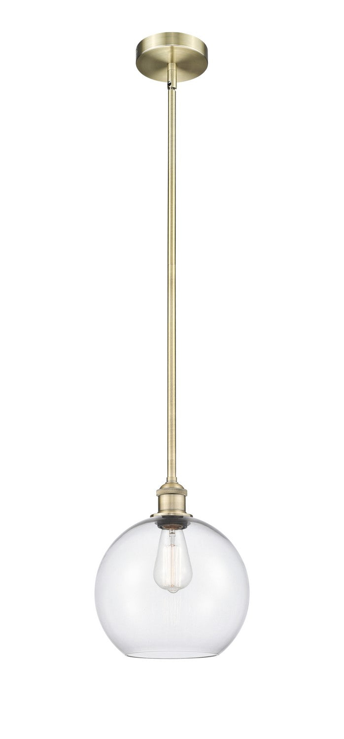 Innovations 616-1S-AB-G122-10 One Light Mini Pendant, Antique Brass