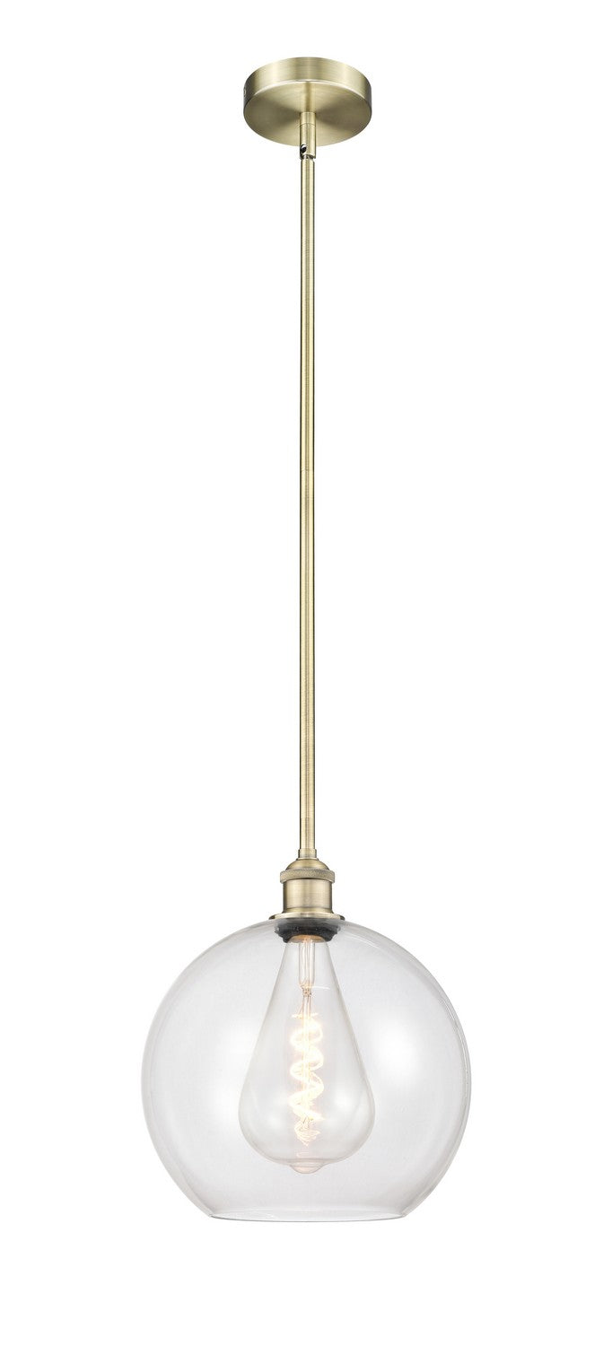 Innovations 616-1S-AB-G122-12 One Light Mini Pendant, Antique Brass