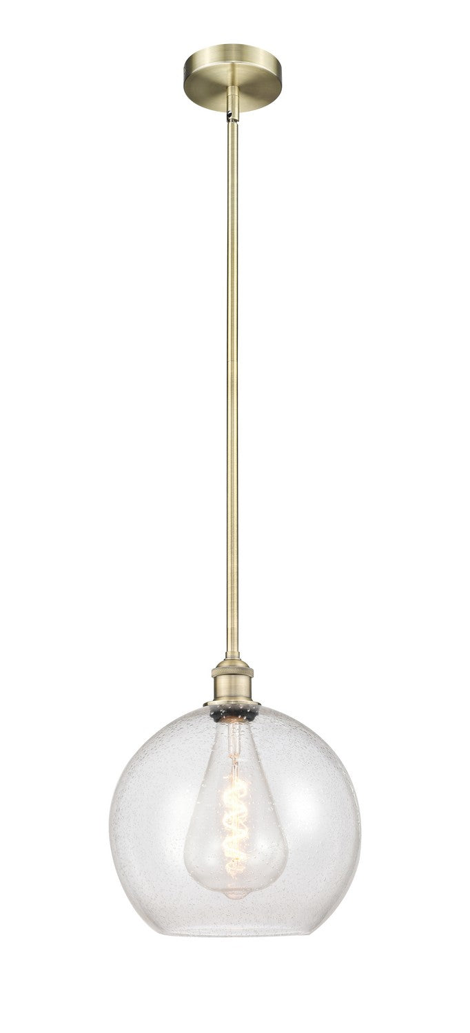 Innovations 616-1S-AB-G124-12 One Light Mini Pendant, Antique Brass